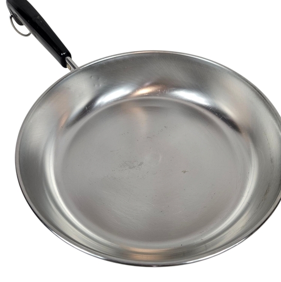 Vintage Revere Ware 9" Copper Clad Bottom Frying Pan Sautee Pan Made in USA - Picture 4 of 8